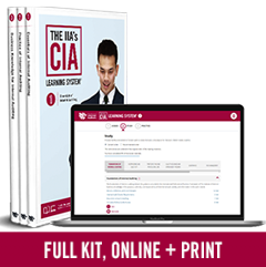 IIA CIA Learning System Version 7.0: Self-Study Full Kit (Online + Print)
